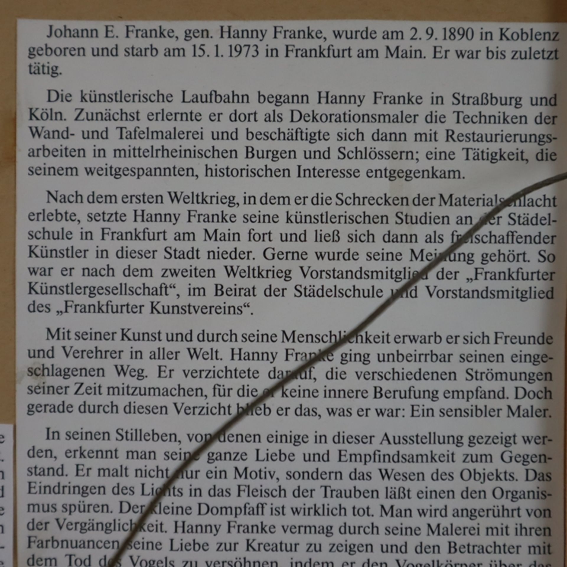 Franke, Hanny (1890 Koblenz - 1973 Frankfurt/Main) - Sommerlicher Wald, Öl auf Platte, links unten  - Bild 8 aus 9