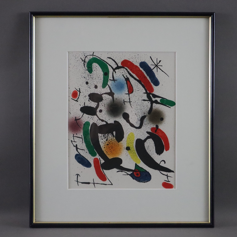 Miró, Joan (1893 Barcelona - 1983 Palma de Mallorca) - "Die Tanzenden", Original-Farblithografie, 1 - Bild 2 aus 4