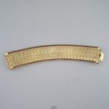Vintage-Manschettenarmband in ägyptisierendem Art Déco-Stil - Metall vergoldet, graviert, Länge ca.