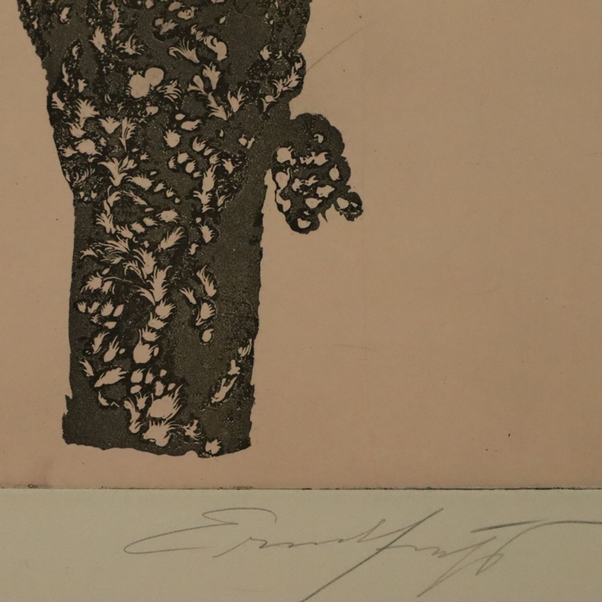 Fuchs, Ernst (1930-Wien-2015) - "Lilith Hinter dem Baum der Erkenntnis", 1975, Radierung auf Papier - Bild 4 aus 4