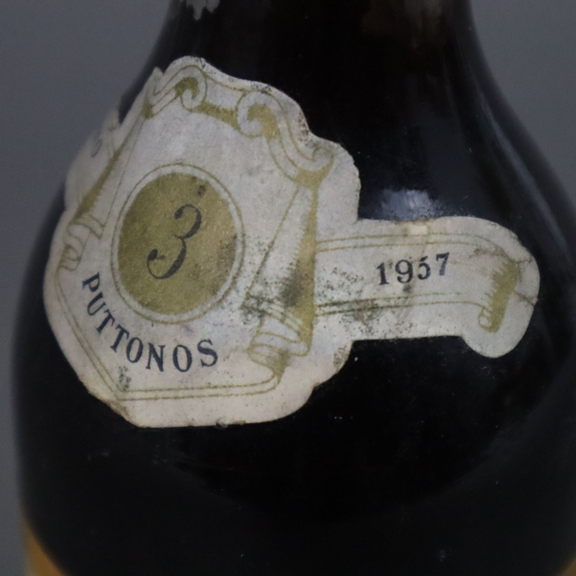 Wein - Tokaji Aszú 3 Puttonyos 1957, Export Monimpex, Ungarn, 0,5 l, original versiegelt, Etikett m - Image 3 of 5
