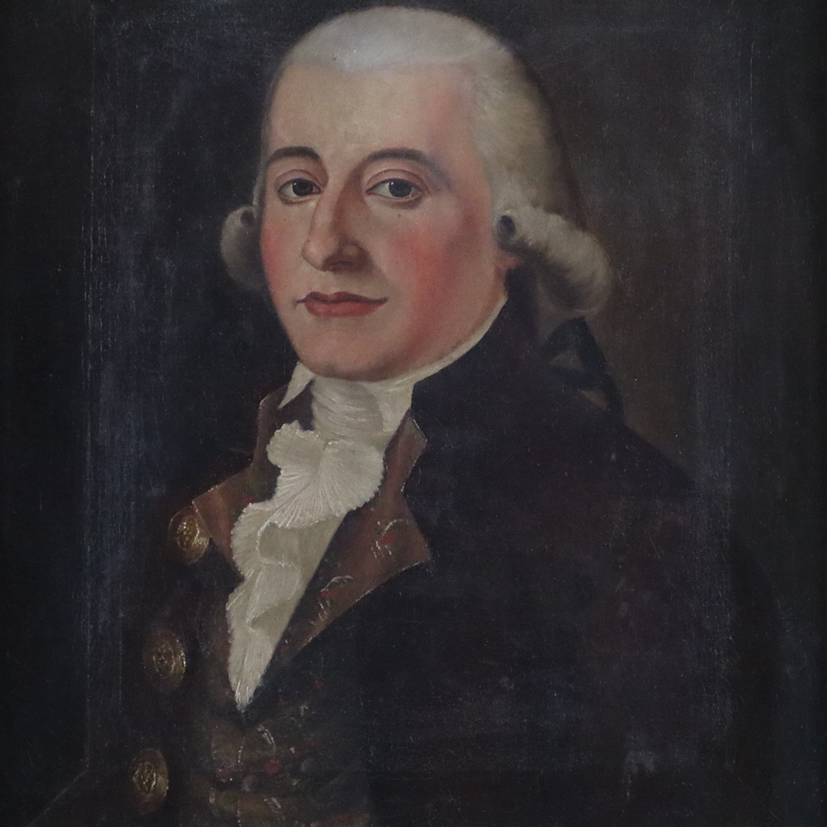 Bildnismaler -um 1800 - Portrait des Barmer Fabrikanten Wilhelm Johann II. Molineus (1768-1841) in - Image 3 of 10