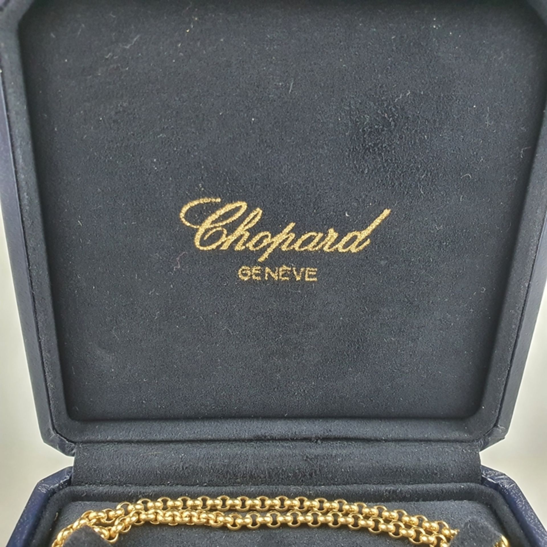 "Chopard Icons Heart"-Halskette mit Anhänger - Gelbgold 750/000, Anhänger und Kette gestempelt und  - Bild 3 aus 10