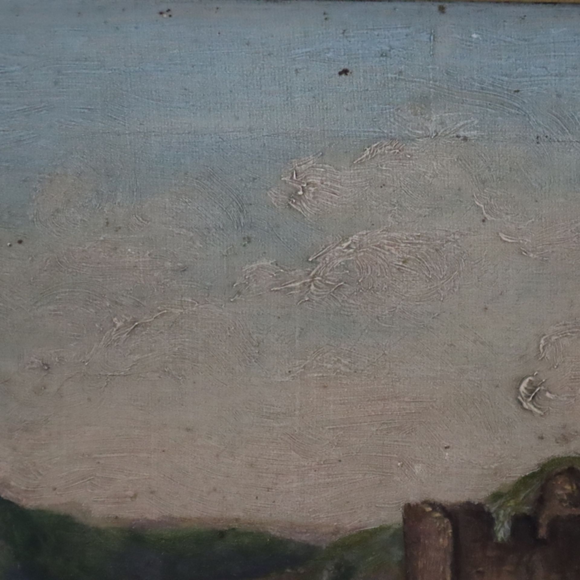 Unbekannt (19.Jh.) - "Balduinstan", 1881, Öl auf Leinwand, verso auf Keilrahmen datiert, betitelt u - Bild 7 aus 9