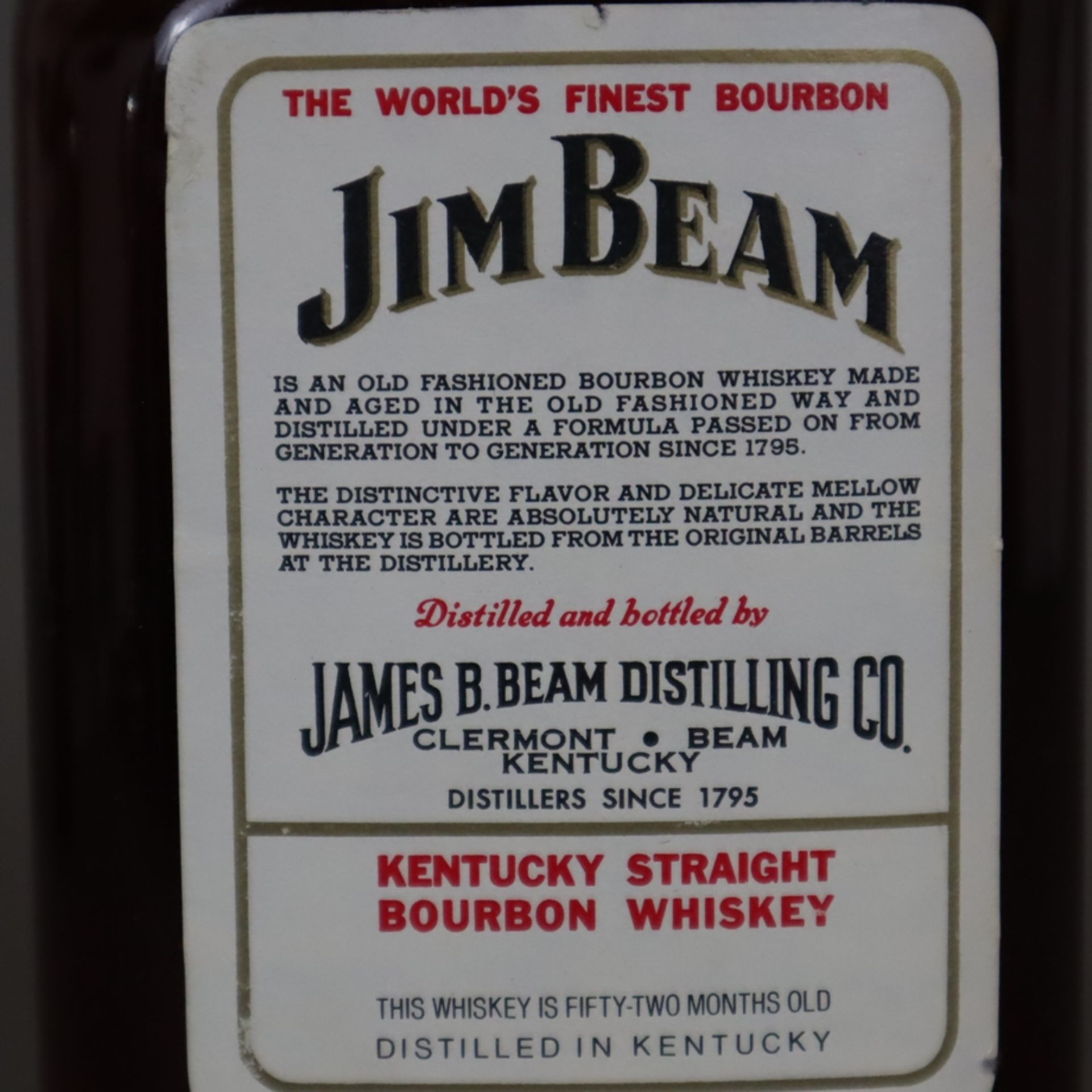 Whiskey - Jim Beam 1,75 Liter Bourbon Whiskey in Henkelflasche, distilled in Kentucky - Image 7 of 7