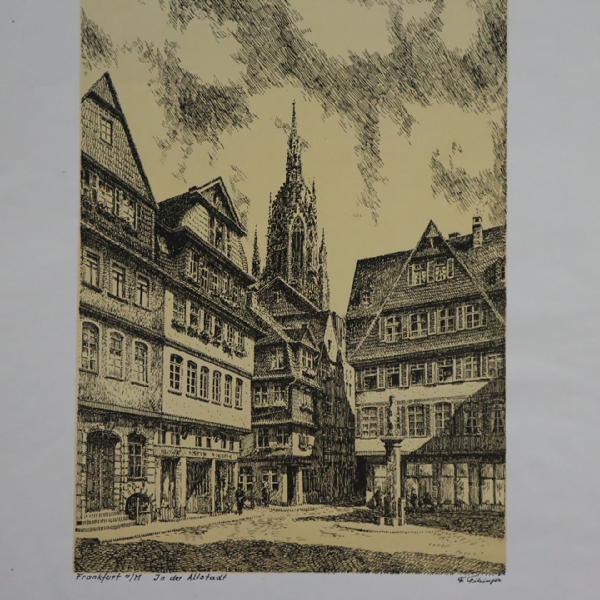 Grafiksammlung - 9-teilig, diverse Künstler, Techniken und Motive, unter anderem Thielmann, Wilhelm - Bild 9 aus 10