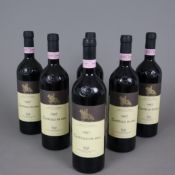 Weinkonvolut - 6 Flaschen, Castello Di Ama, Chianti Classico, Jahrgang 1997, 0,7 Liter, Etiketten t