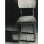 Richter, Gerhard (*1932) - "Stuhl", handsignierte Kunstpostkarte/Multiple, unten rechts signiert "G