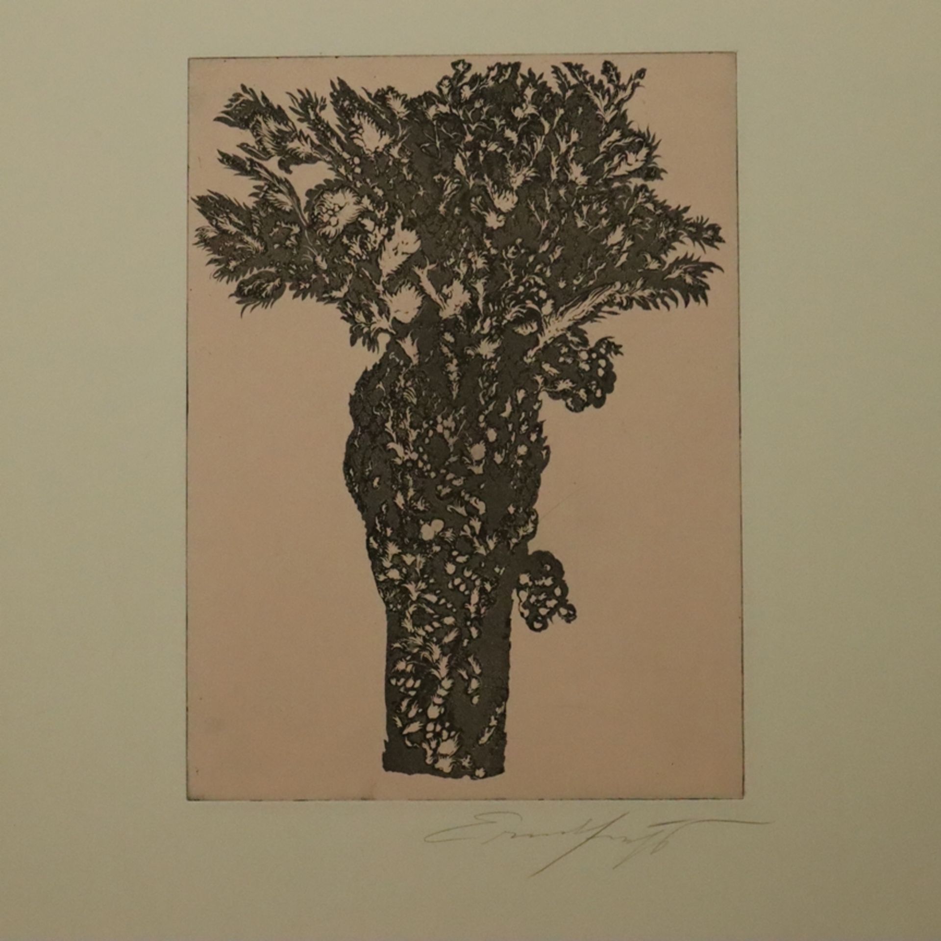 Fuchs, Ernst (1930-Wien-2015) - "Lilith Hinter dem Baum der Erkenntnis", 1975, Radierung auf Papier - Bild 2 aus 4