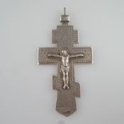 Priesterkreuz - Moskau, 1896, 84 Zolotniki Silber, gegossen und punziert, Meistermarke "SU" in kyri
