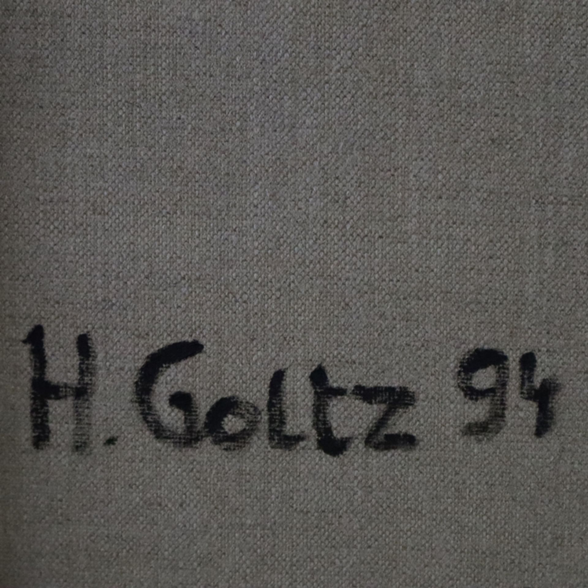 Goltz, Hans Graf von der (1926-2018) - Abstraktes Bild, 1994, Öl auf Leinwand, rückseitig signiert - Image 10 of 10