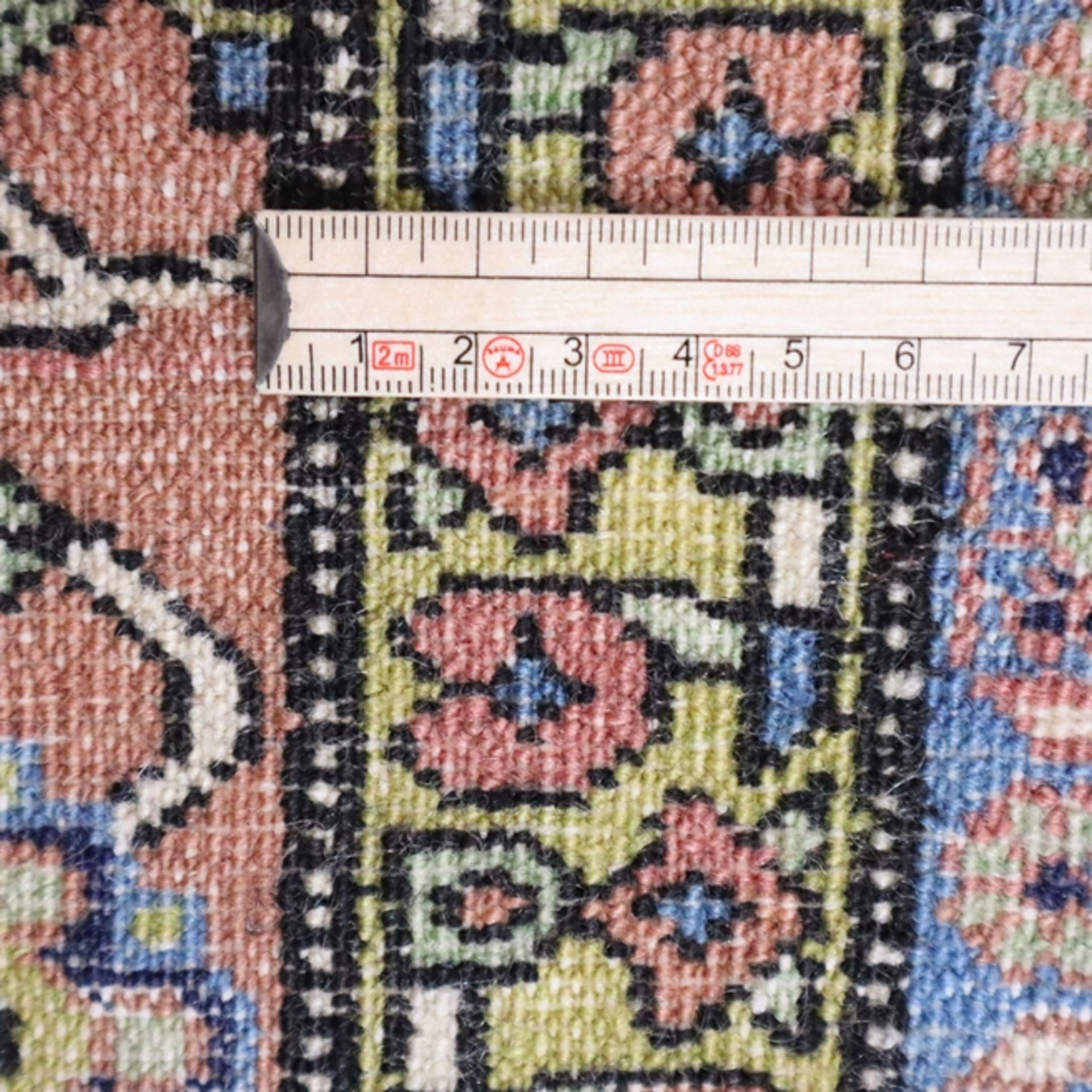 Orientteppich - Ardebil, Iran, um 1970, Wolle, handgeknüpft, ca.300.000 Knoten/qm, Senneh-Knoten, d - Bild 7 aus 7