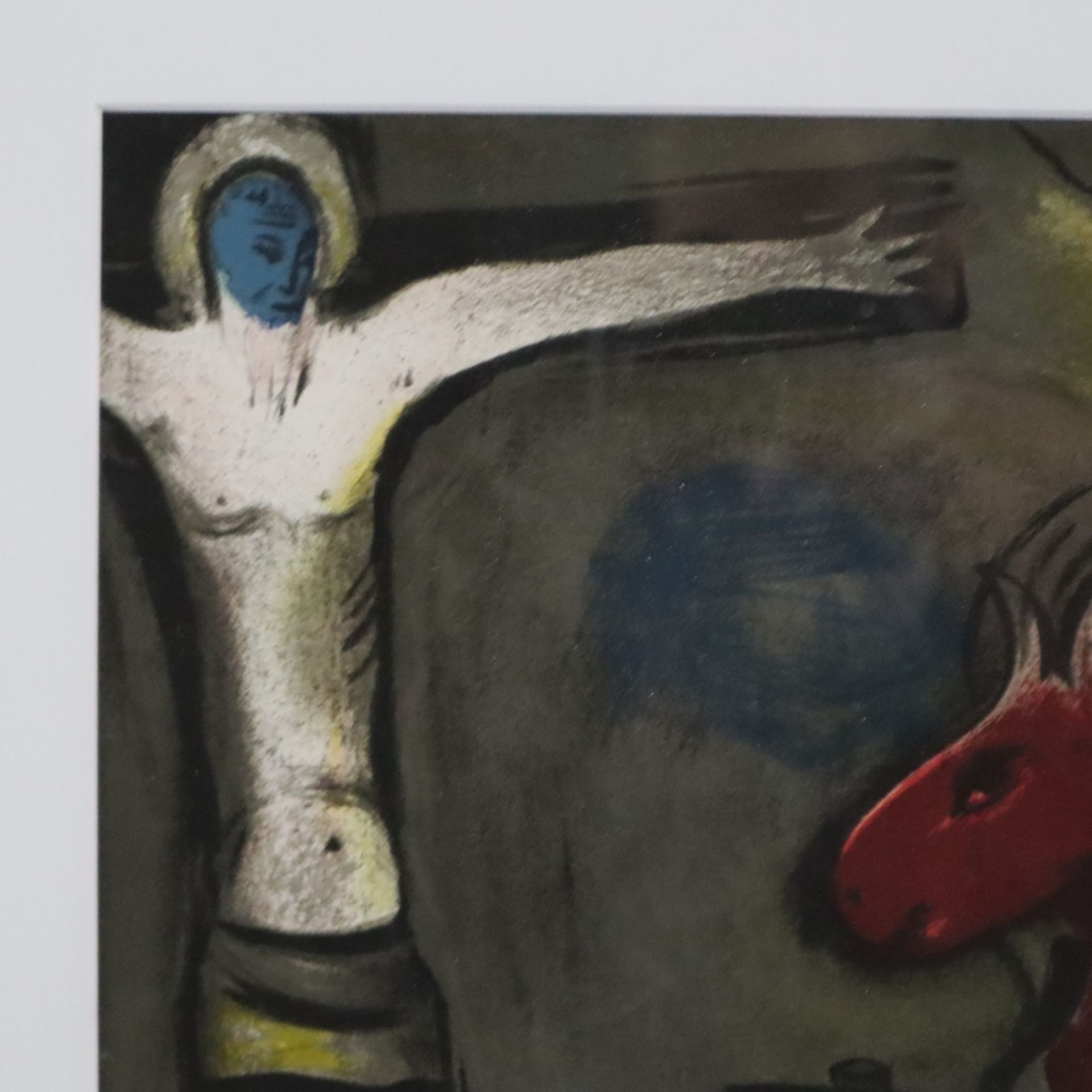 Chagall, Marc (1887 Witebsk - 1985 St. Paul de Vence) - "Kreuzigung", Farblithografie, im Stein sig - Bild 5 aus 6