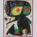 Miró, Joan (1893 Barcelona -1983 Mallorca) - "Poligrafa XV Anos", Farblithografie, 1979, in der Pla