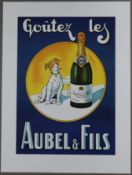 Werbeplakat "Goutez les. Aubel & Fils" - Reproduktion, Farboffsetdruck, Druck: Verkerke Gallery Edi