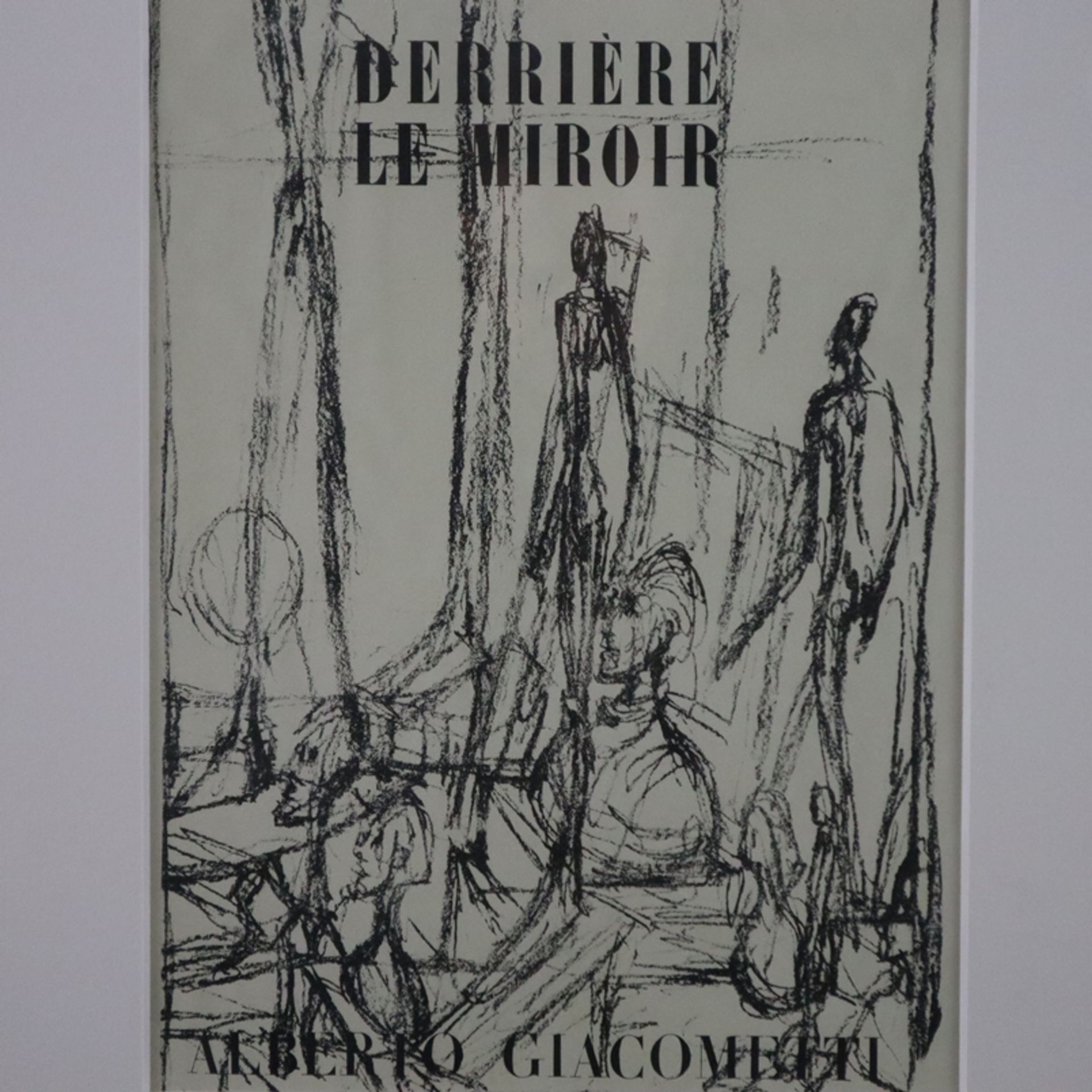 Giacometti, Alberto (1901-1966) - Zwei Original-Lithografien aus "Derrière le Miroir", 1x Umschlags - Image 2 of 4