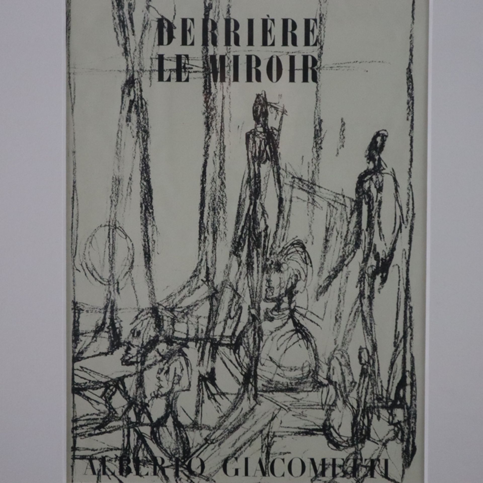 Giacometti, Alberto (1901-1966) - Zwei Original-Lithografien aus "Derrière le Miroir", 1x Umschlags - Bild 2 aus 4