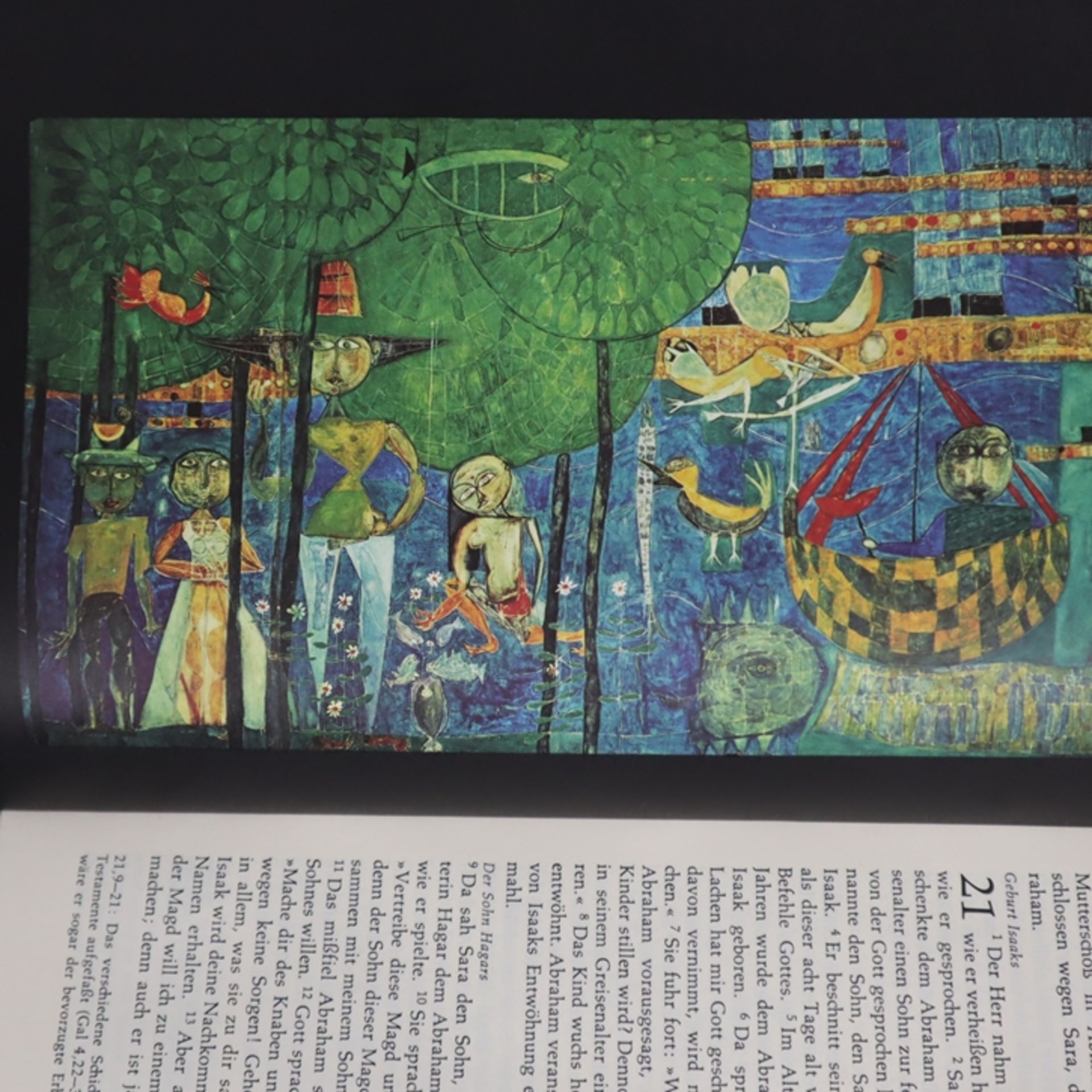 Hundertwasser, Friedensreich (1928 Wien - 2000) - Die Bibel - Die heilige Schrift des Alten und Neu - Bild 5 aus 9