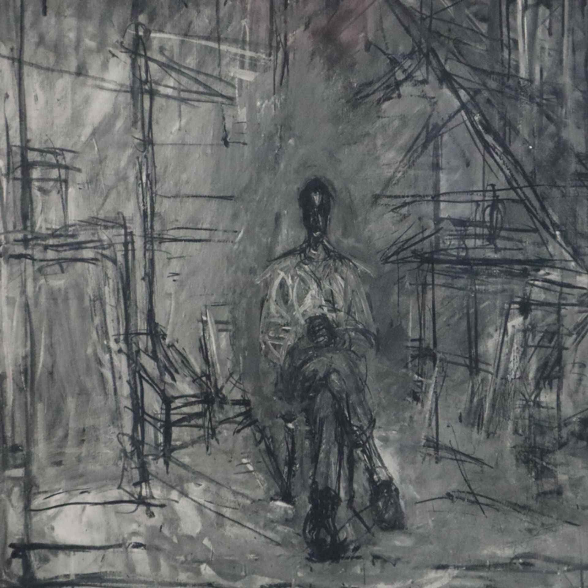 Giacometti, Alberto (1901-1966) - Zwei Original-Lithografien aus "Derrière le Miroir", 1x Umschlags - Bild 4 aus 4