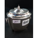 SILVER TEA CADDY - BIRMINGAM 194.7 GRAMS