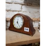 EDWARDIAN INLAID MANTLE CLOCK