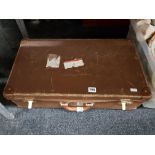 VINTAGE SUITCASE TO CONTAIN OLD 70'S WALLPAPER