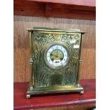 FRENCH BRASS ART NOUVEAU CLOCK