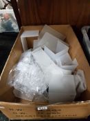 BOX OF SHOP DISPLAY STANDS