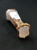 EXCEPTIONAL GOLD MOUNTED AGATE SEAL