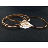 4 X 22 CARAT GOLD BANGLES CIRCA 36.6 GRAMS