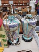 PAIR OF ART DECO LAMPS