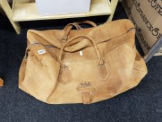 LARGE LEATHER HOLDALL