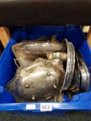 TUB OF SILVER PLATE