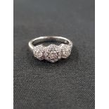 14 CARAT WHITE GOLD DIAMOND RING