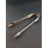 GEORGIAN IRISH SILVER SUGAR TONGS 1825 (60G)