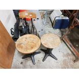 2 INDUSTRIAL STOOLS