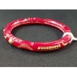 CONTINENTAL BANGLE WITH GOLD MOUNTS