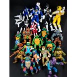 QUANTITY OF ORIGINAL POWER RANGERS AND TEENAGE MUTANT HERO TURTLES FIGURES