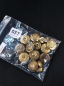 QUANTITY OF IRISH VOLUNTEER BUTTONS SOLD AS SEEN
