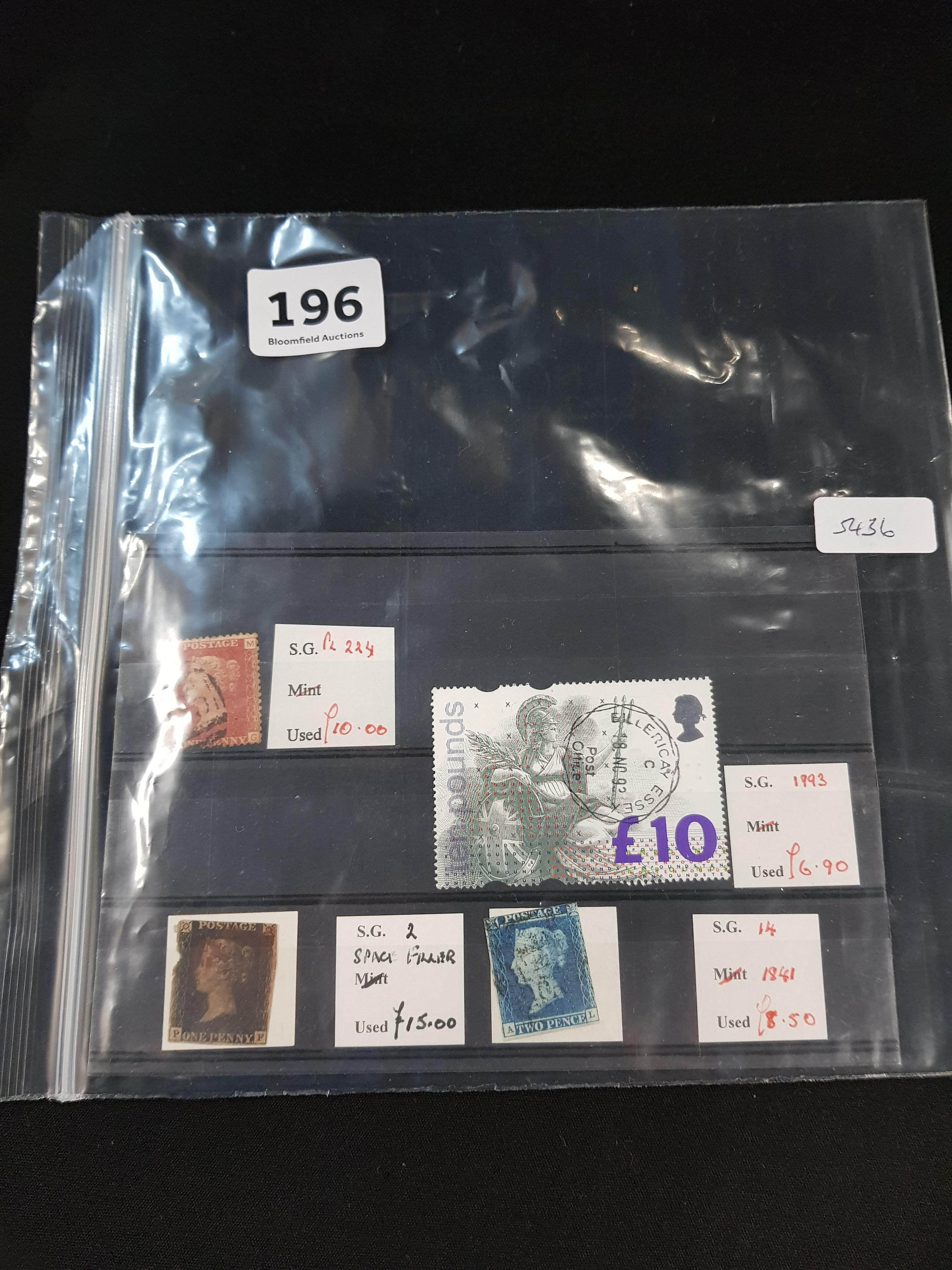 QUANTITY OF STAMPS TO INCLUDE PENNY BLACK