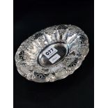 SILVER PIERCED DISH - LONDON 1900 BY GOLDSMITHS AND SILVERSMITHS CO. CIRCA 3.5 OZ