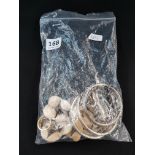 BAG OF JEWELLERY TO INCLUDE SILVER