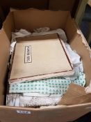 BOX OF IRISH LINEN