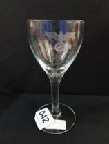 GENUINE & ORIGINAL ADOLF HITLER SCHNAPPS GLASS FROM THE BERGHOFF