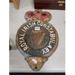 ROYAL IRISH CONSTABULARY PLAQUE