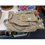 2 OLD MILITARY CANVAS BAGS