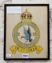 HAND PAINTED CREST - RAF FLYING SQUADRON