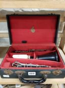 CASED CLARINET