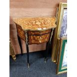 INLAID FRENCH STYLE LAMP TABLE