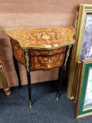 INLAID FRENCH STYLE LAMP TABLE
